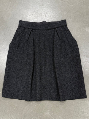 2000s Dolce & Gabbana wool pelate skirt