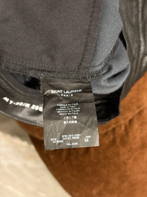 2013 Saint Laurent by Hedi Slimane “D02” faux leather skinny pants