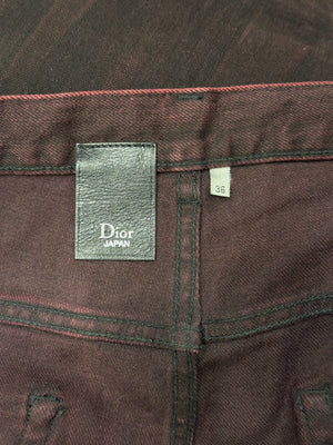 2000s Dior faded red jeans