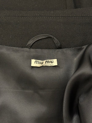 2000s Miu Miu embroidered wool coat