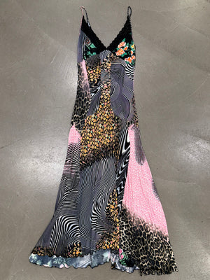 2000s Roberto Cavalli psychedelic dress