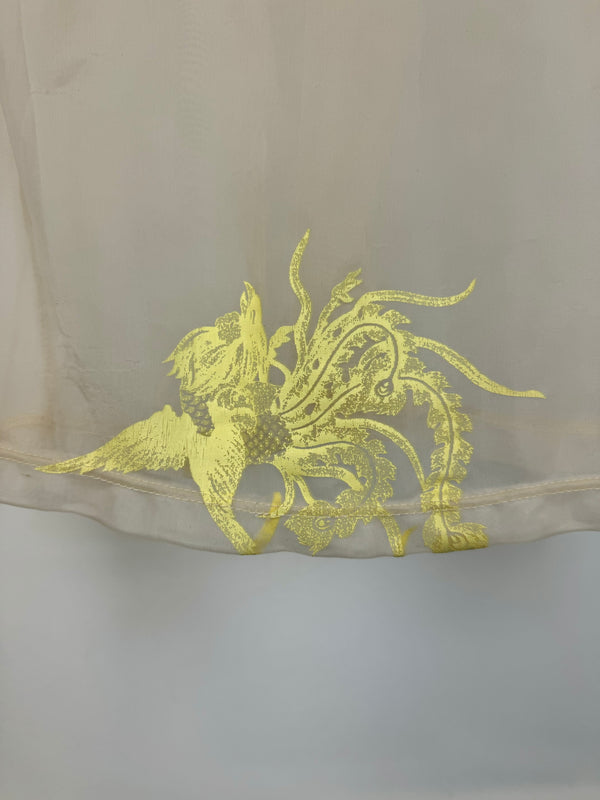 AW1995 Helmut Lang Phoenix sheer t-shirt with slashed elbow