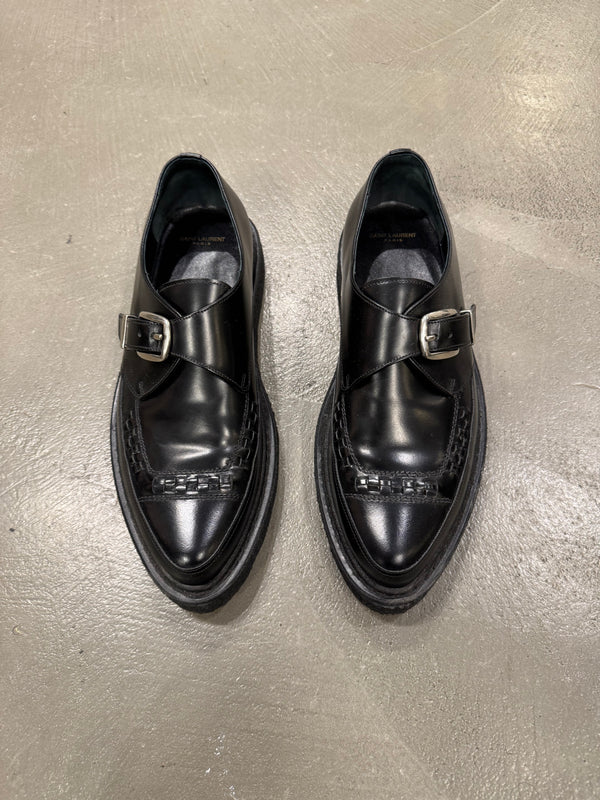 A/W2014 Saint Laurent by Hedi Slimane runway leather creepers derby shoes