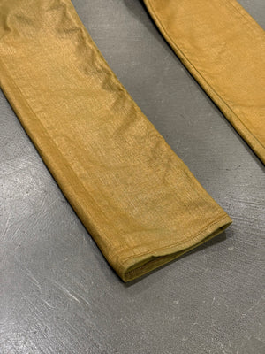 S/S2009 Dior gold coated radioactive jeans