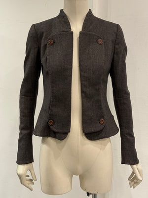2007 Alexander McQueen structured wool blazer