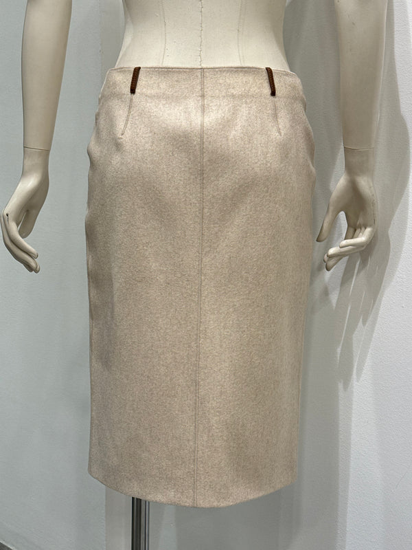 A/W2000 Gucci by Tom Ford wool and cachemire pencil skirt
