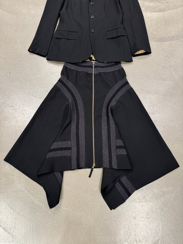 1990s Jean Paul Gaultier set jacket + skirt