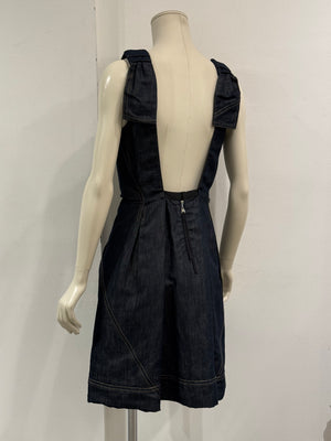 2000s Louis Vuitton denim midi dress