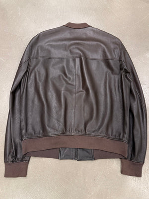 2000s Gucci by Tom Ford leather bomber jacket