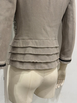 S/S2007 Christian Dior by Galliano runway floral lace cotton jacket
