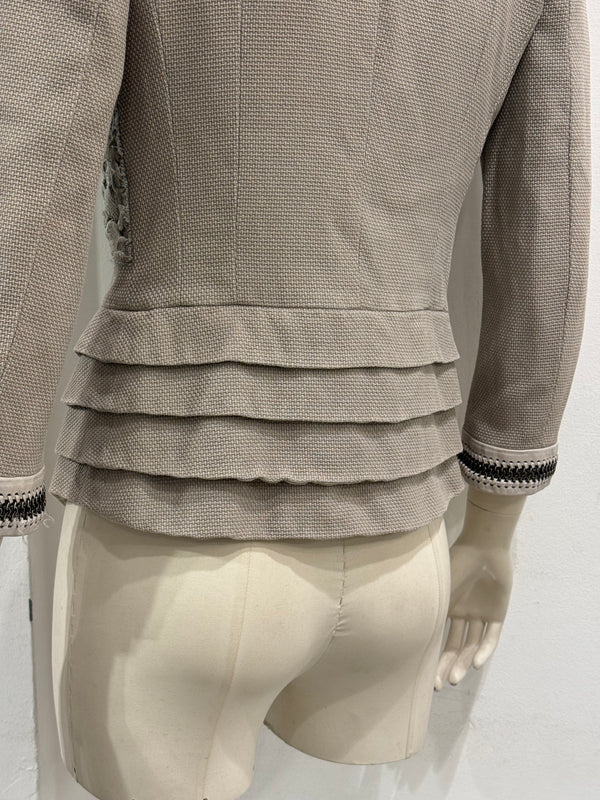 S/S2007 Christian Dior by Galliano runway floral lace cotton jacket