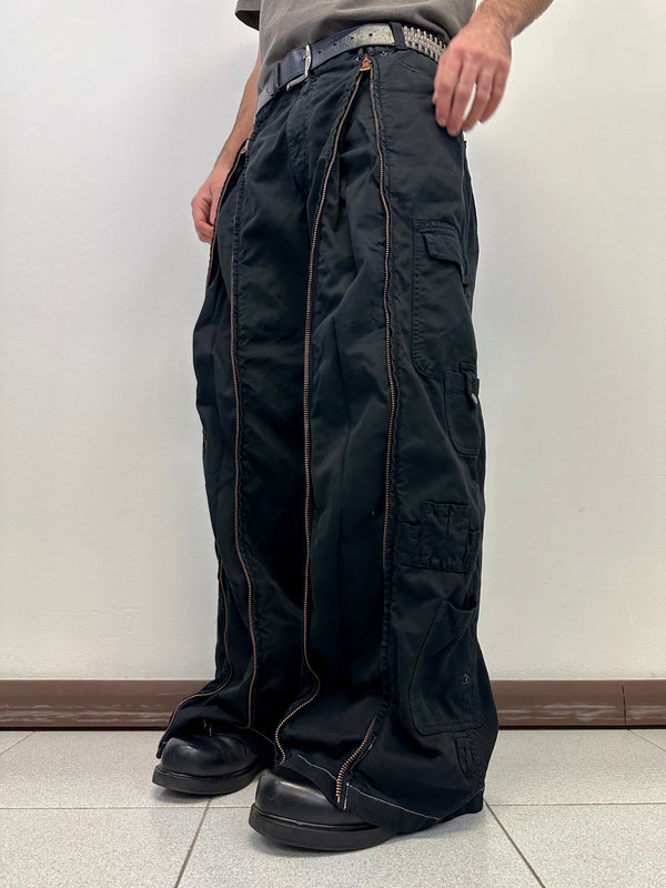 SS2003 D&G parachute full zipper cargo pants
