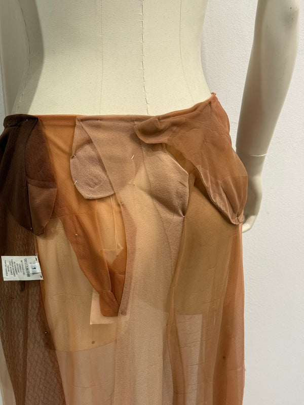A/W2005 Martin Maison Margiela artisanal patchwork skirt