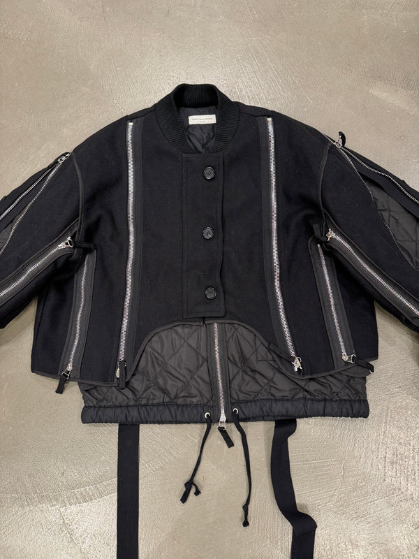 A/W2014 Dries Van Noten backzip double layer bomber jacket