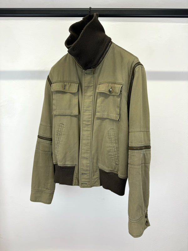 A/W2003 Dolce & Gabbana military aviator modular bomber jacket