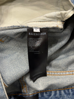 S/S2022 Balenciaga skater destroyed baggy denim
