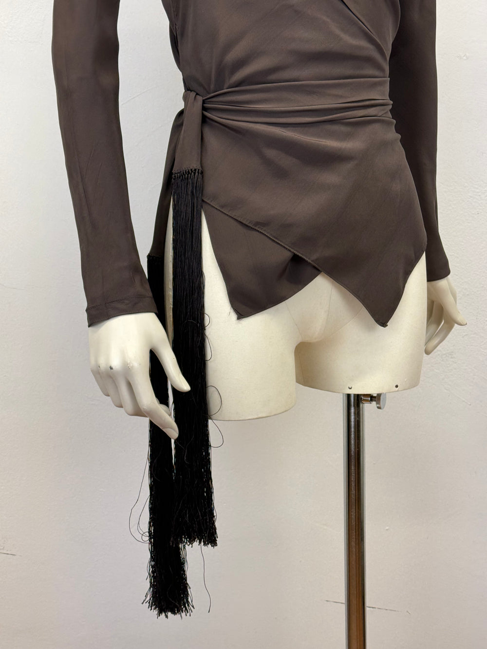 S/S2003 Gucci by Tom Ford wrap blouse top