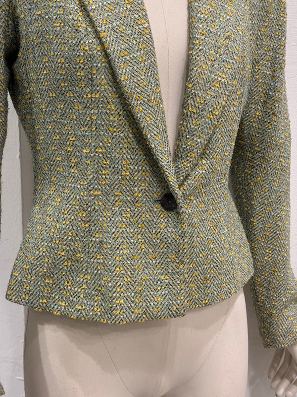 1998 Christian Dior by John Galliano tweed blazer jacket