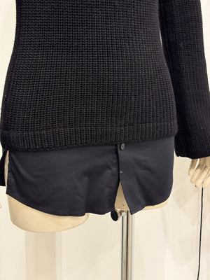 1990s Gucci by Tom Ford lace-up turtleneck knit