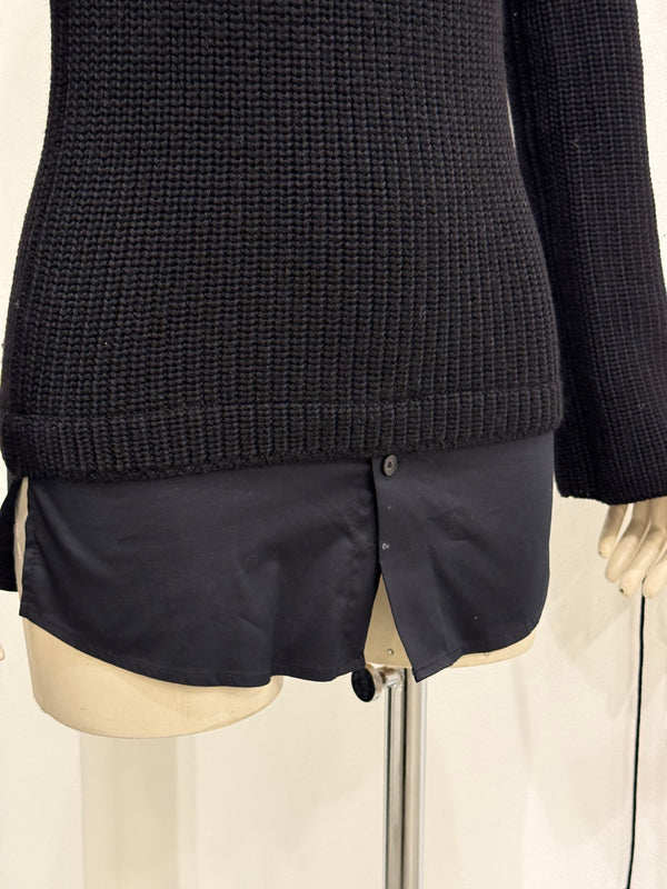 1990s Gucci by Tom Ford lace-up turtleneck knit