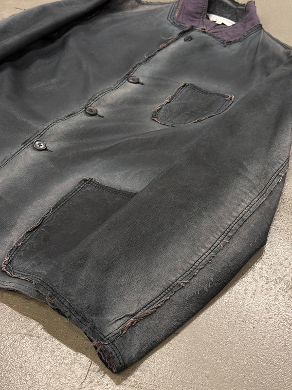 2010s Comme des Garçons pigskin faded leather jacket