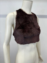 Load image into Gallery viewer, A/W1995 Maison Margiela fur patchwork leather top
