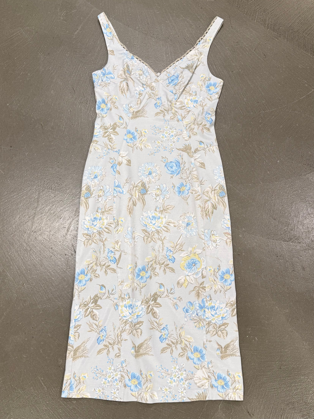2000s Dolce & Gabbana floral print midi dress