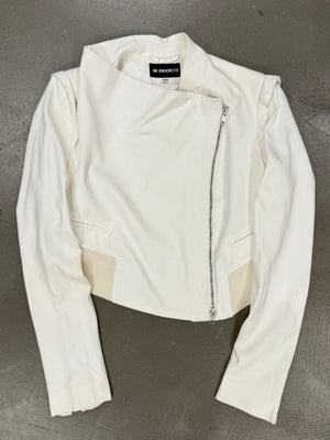 2000s Ann Demeulemeester cropped light bomber jacket