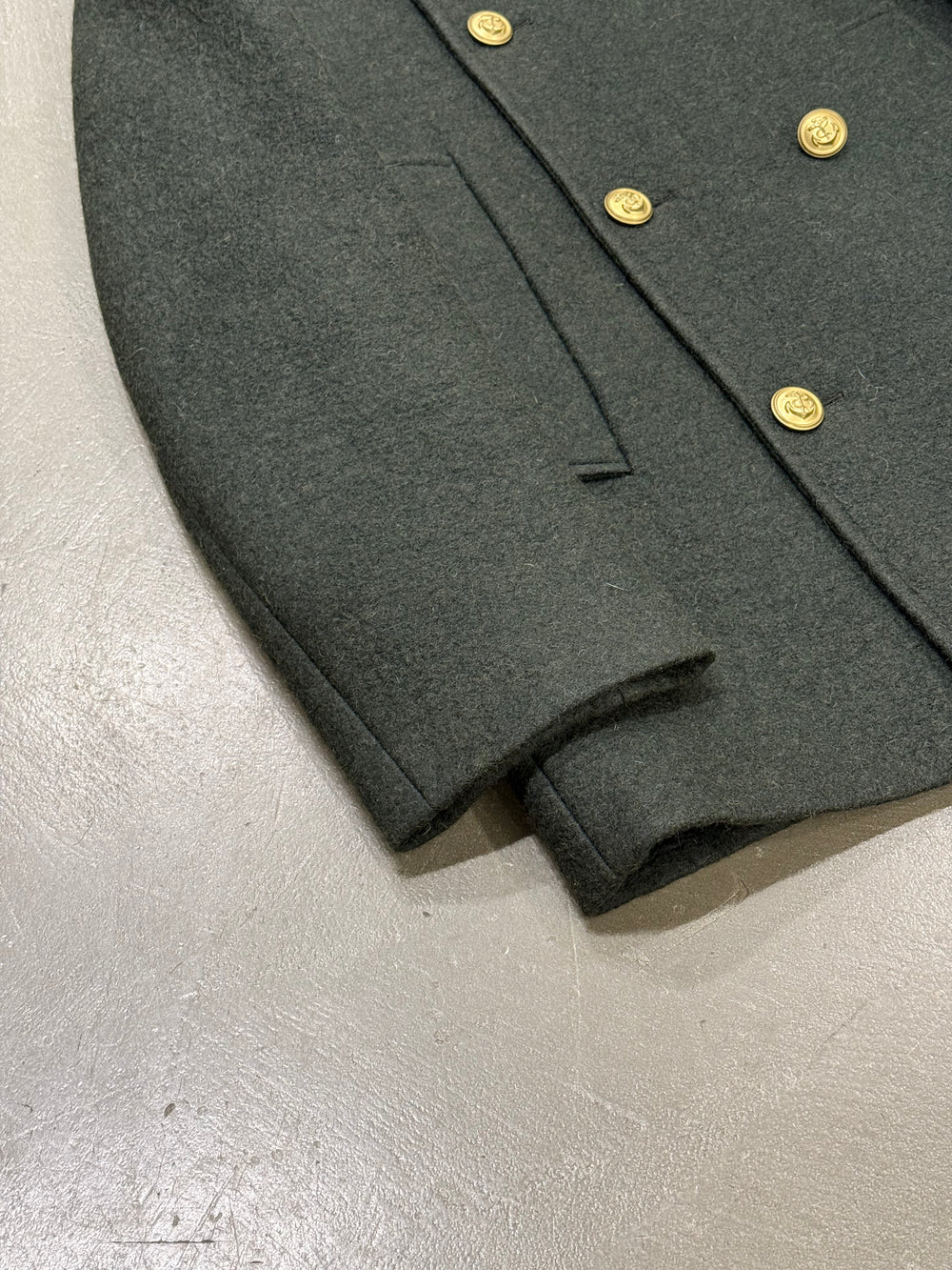 2013 Maison Margiela sailor double breasted heavy wool coat