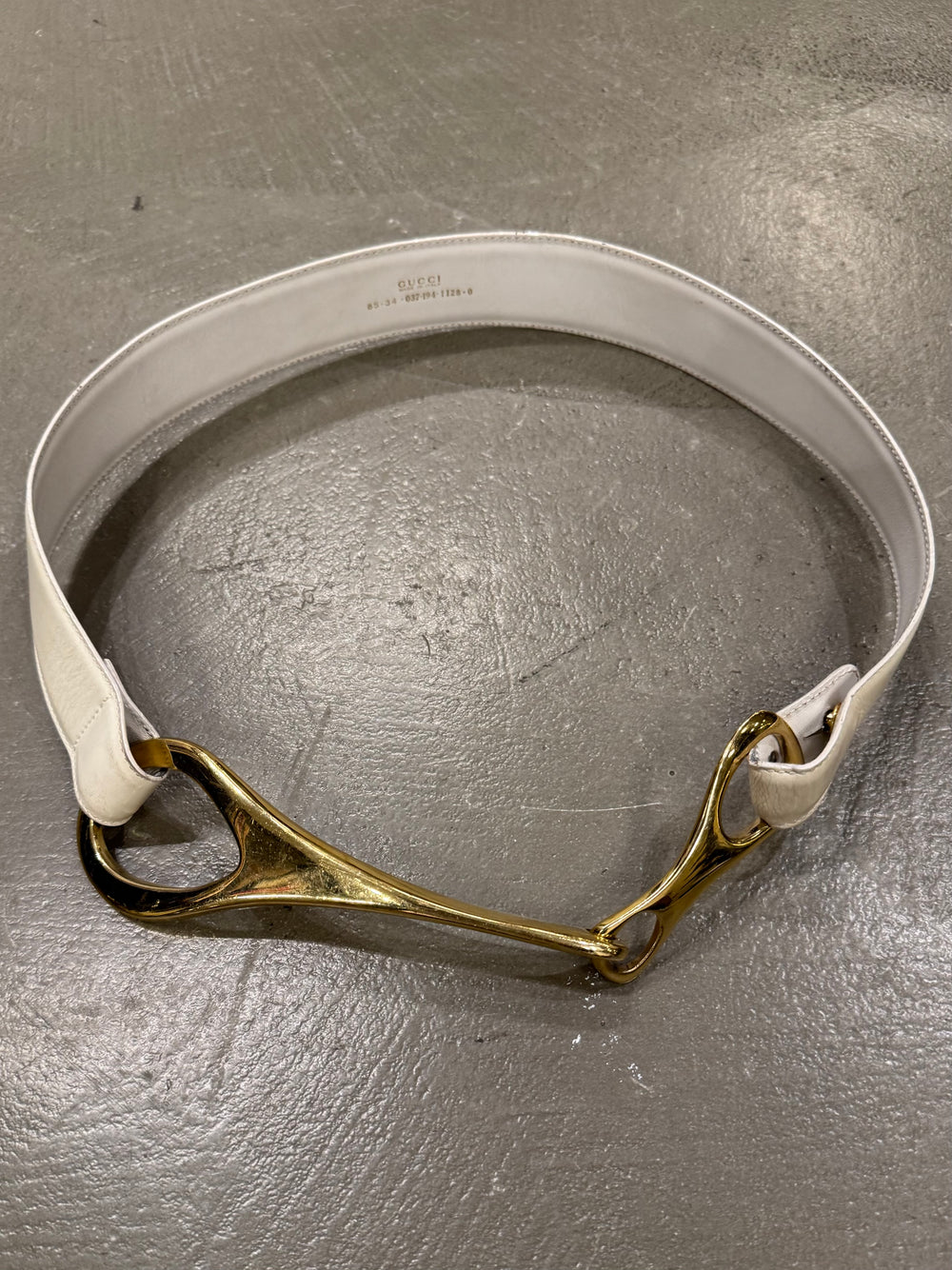 F/W 1996 Gucci by Tom Ford iconic horsebit leather belt