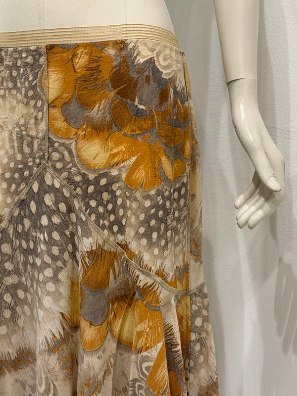 S/S2004 Roberto Cavalli feather print set