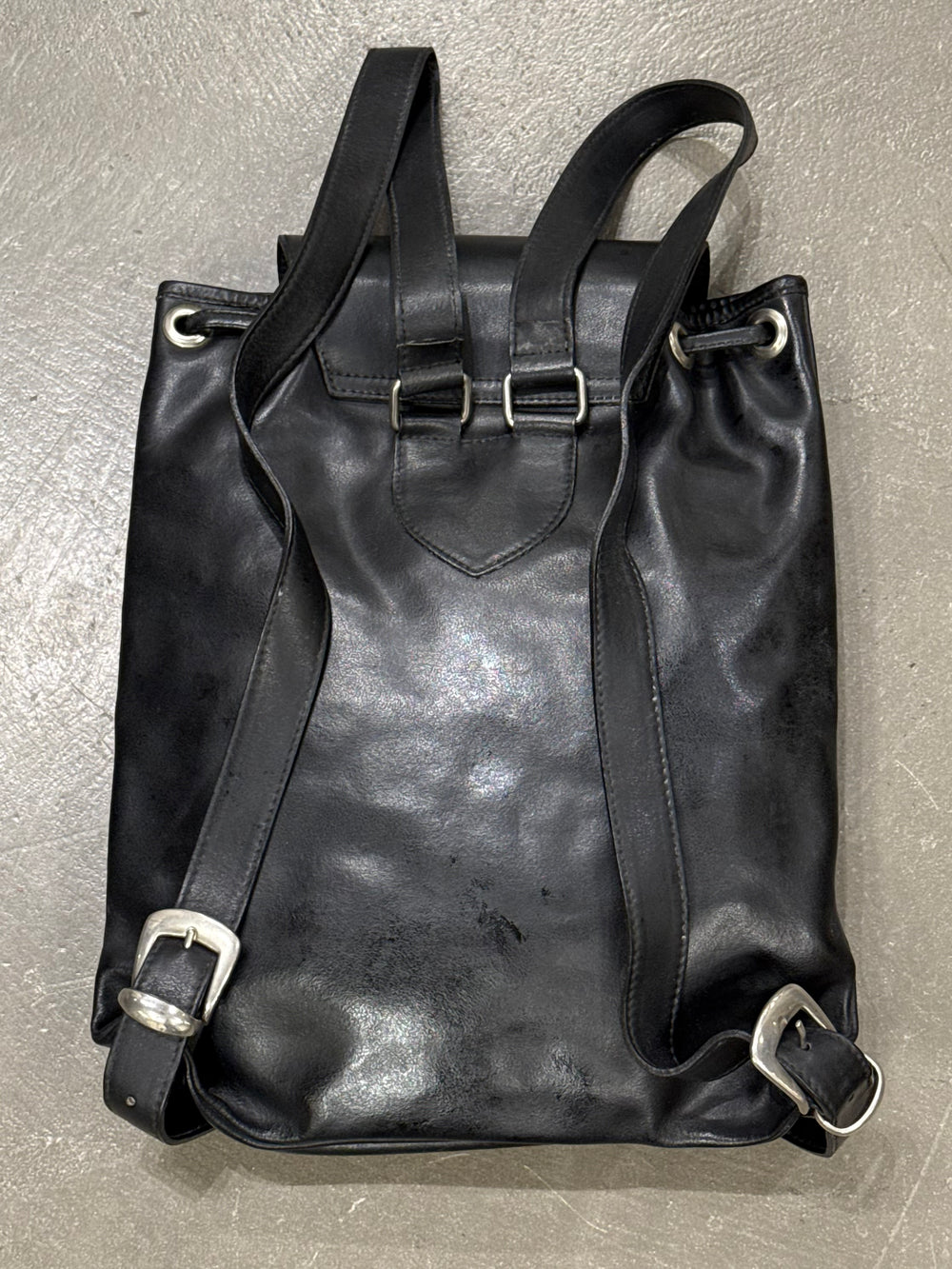 1990s Gianni Versace Medusa leather backpack