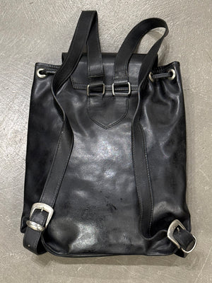1990s Gianni Versace Medusa leather backpack