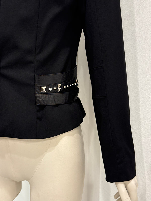 A/W2004 Christian Dior by Galliano buckle detail bondage tailored blazer jacket