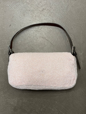 2000 Fendi limited edition embossed hand-beaded Baguette bag