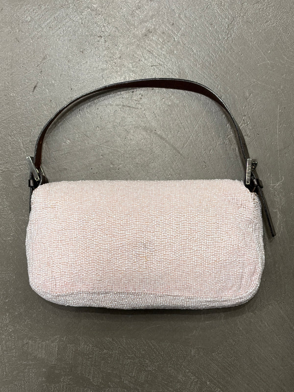 2000 Fendi limited edition embossed hand-beaded Baguette bag