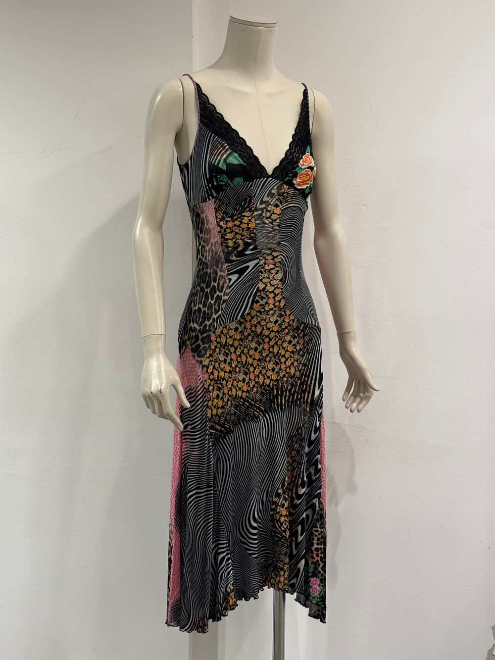 2000s Roberto Cavalli psychedelic dress