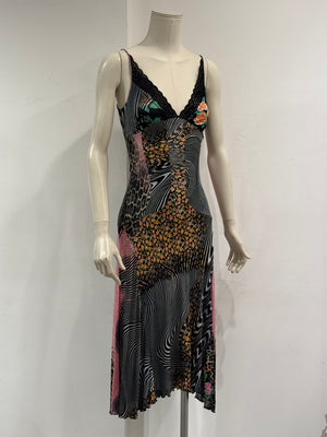 2000s Roberto Cavalli psychedelic dress