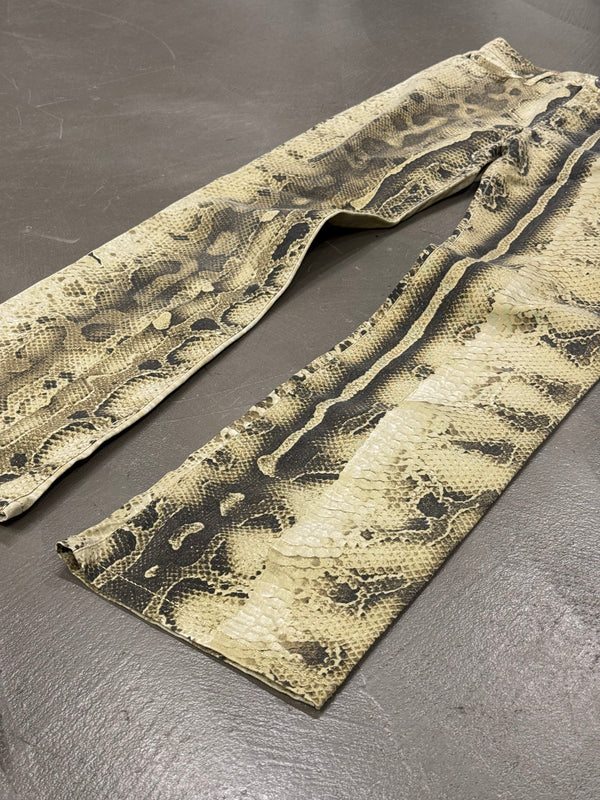 2000s Cavalli python print pants