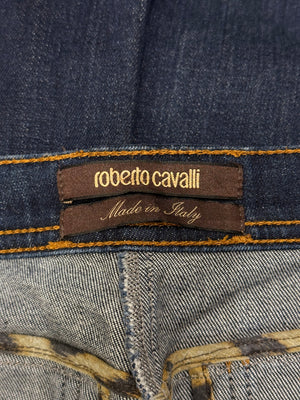 2008 Roberto Cavalli embellished flared jeans