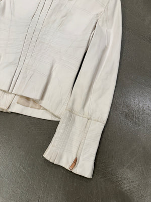 S/S 2004 Gucci by Tom Ford paneled leather jacket