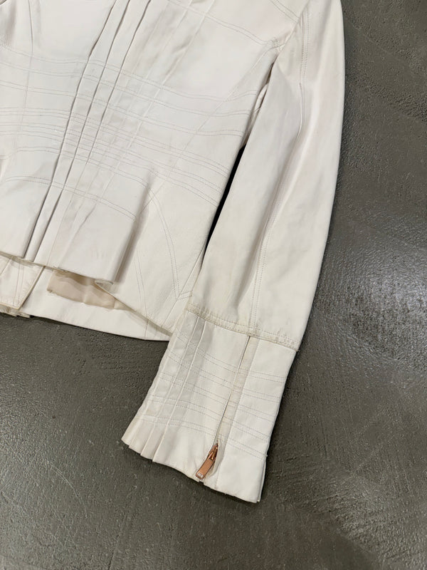 S/S 2004 Gucci by Tom Ford paneled leather jacket