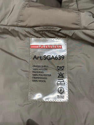 Prada hooded padded nylon jacket