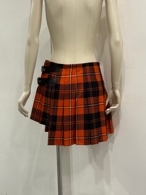A/W2003 Dolce & Gabbana bondage tartan skirt