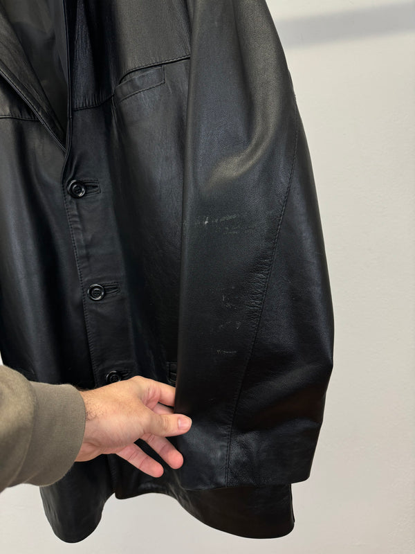2000s Gucci leather blazer