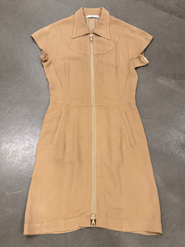 2000s Prada zipper midi dress