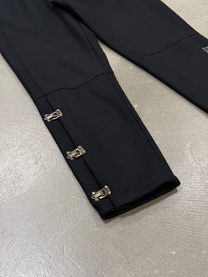 1990s Emporio Armani bondage moto pants