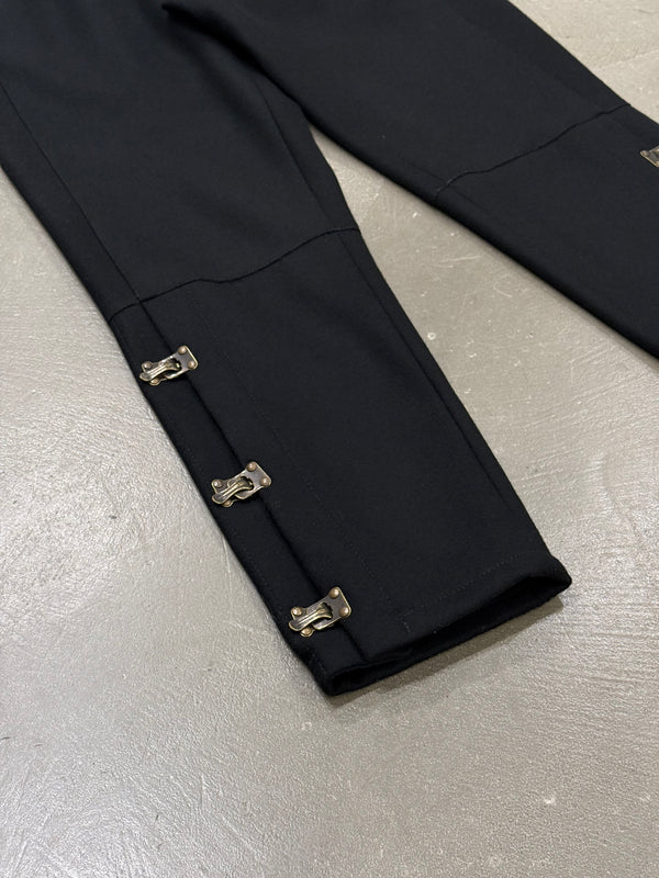1990s Emporio Armani bondage moto pants