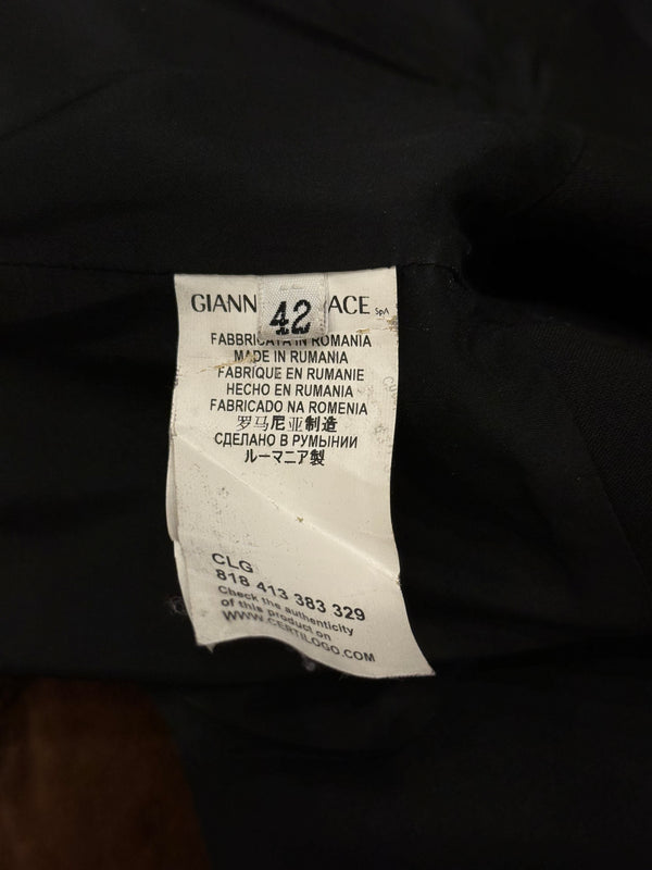 2000s Versace structured triple-zip jacket