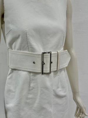 A/W2010 Comme des Garçons belted sheath dress